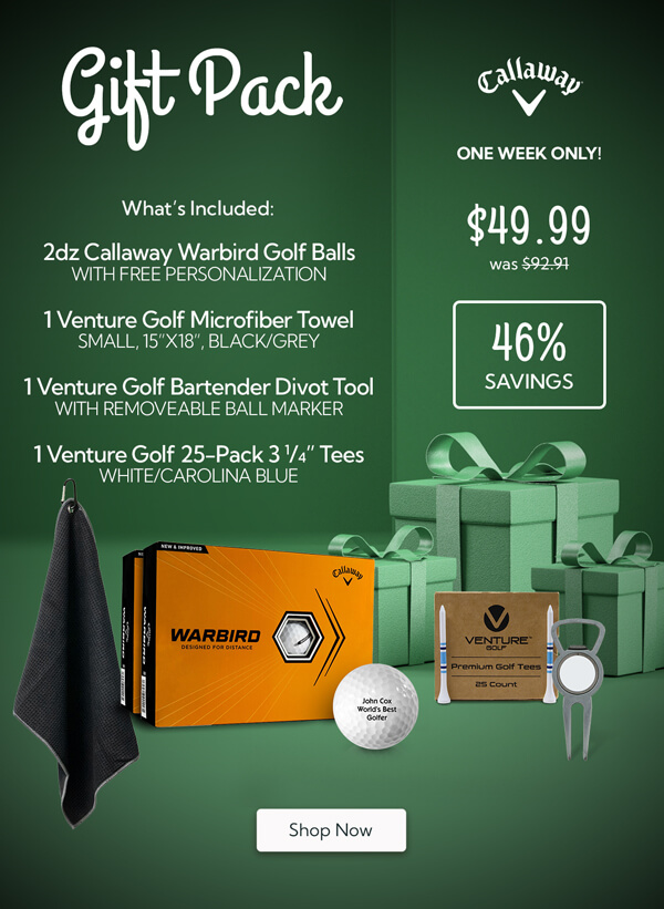 One Week Only | Callaway Golf Warbird Golf Balls Gift Pack