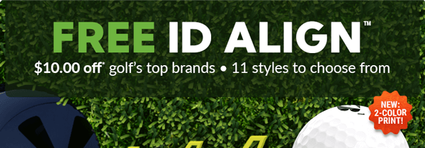 Free ID Align Golf Balls. $5.00 off select Titleist golf balls.