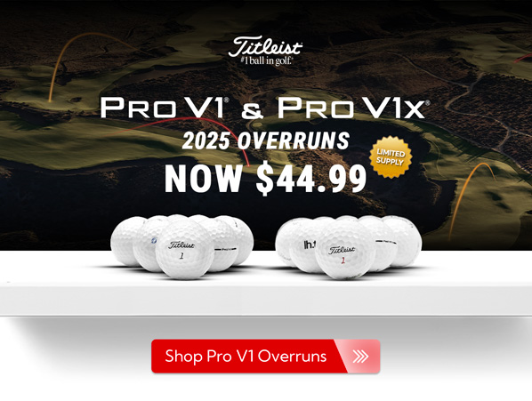 2025 Pro V1 Logo Overruns Now $44.99 - Limited Supply