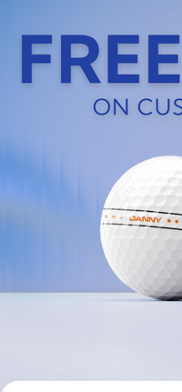 Free Shipping on Customized Golf Balls with PRINTSHIP Code at Checkout. Restrictions apply.