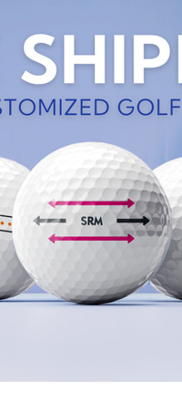 Free Shipping on Customized Golf Balls with PRINTSHIP Code at Checkout. Restrictions apply.