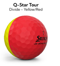 Shop Srixon Q-Star Tour Divide - Yellow/Red