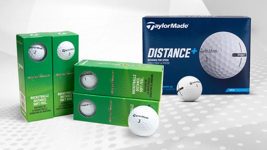 TaylorMade Rocketballz & Distance+ Custom Logo Golf Balls