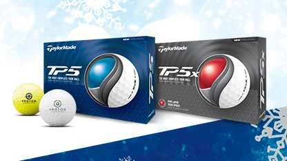 Save $5 per Dozen on TaylorMade TP5 and TP5x Custom Logo Golf Balls